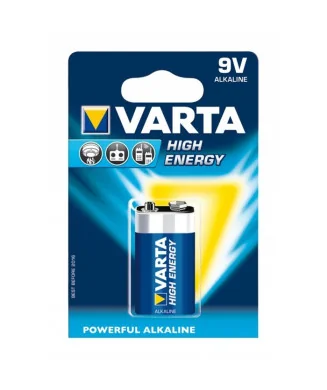 Blister 1 Pilha Alcalina Varta High Energy 9V 4922