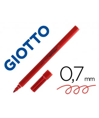 Marcador de Feltro Giotto Tratto Office Fine 0,7 Ponta de Fibra Vermelho