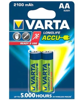 Blister 2 Pilhas Recarregáveis Varta 2100mAh 56706 AA