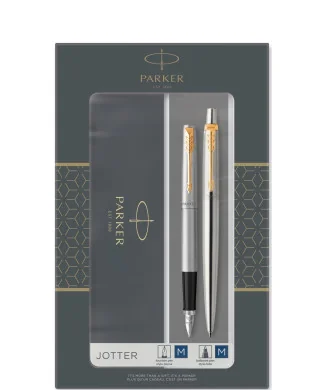 Conjunto Parker Duo Jotter Aço GT Esferográfica + Caneta 2093257