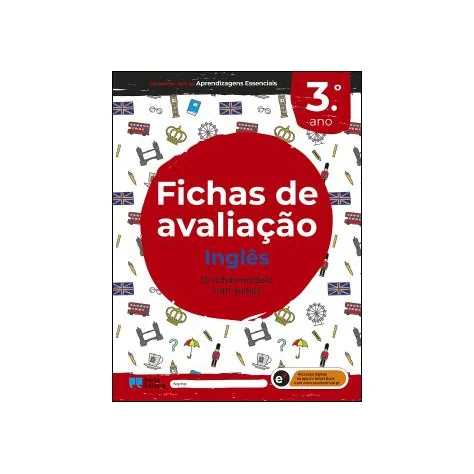 Fichas de avaliação - Inglês - 3.º Ano