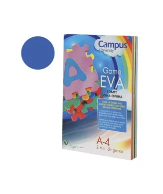 Emb. c/ 10 Placas EVA Moosgummy Lisa A4 455 Azul