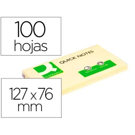 Bloco Notas Adesivas Q-Connect Amarelo 127x76mm