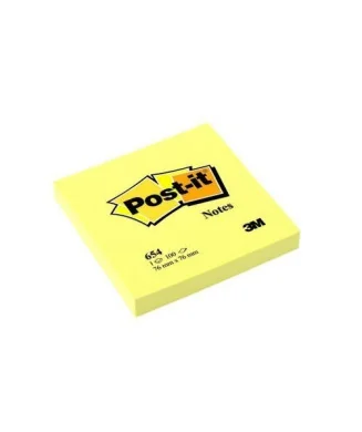 Bloco Notas Adesivas Post-It 3M Amarelo 76x76mm