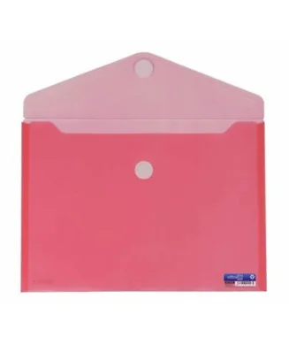 Envelope em Plástico A4 c/ Velcro 90146 Vermelho