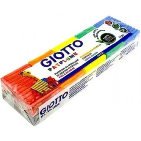 Plasticina Giotto Patplume 10 Cores Sortidas 50g