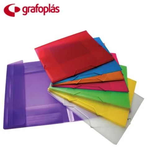 Capa Plástica c/ Elásticos 3 Abas A3 Grafoplas Colorgraf REF.04801399