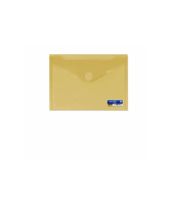 Envelope em Plástico A5 c/ Velcro 90453 Amarelo