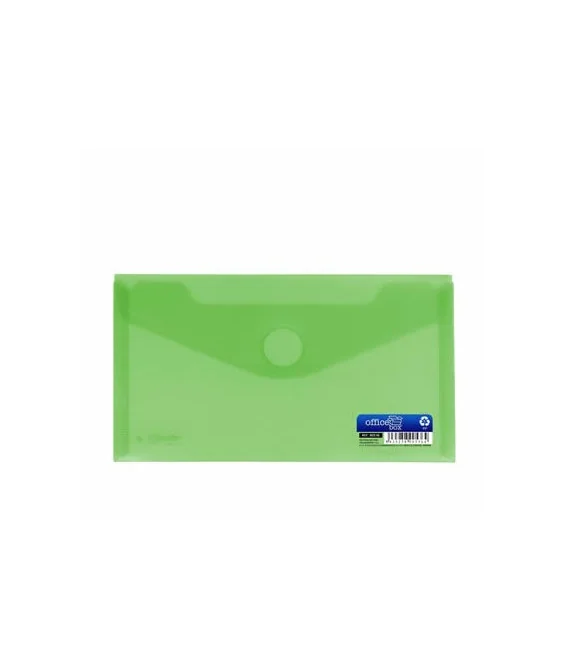 Envelope em Plástico DL c/ Velcro 90536 Verde