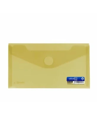 Envelope em Plástico DL c/ Velcro 90553 Amarelo