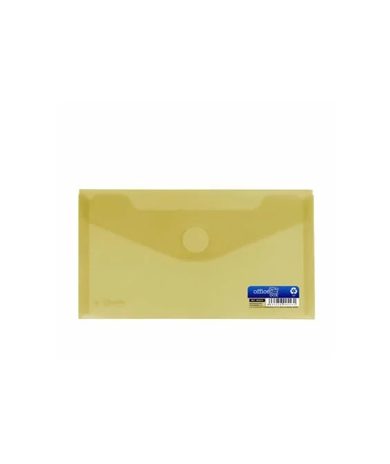 Envelope em Plástico DL c/ Velcro 90553 Amarelo