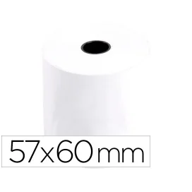 Pack 10 Rolos Papel Branco Térmico p/ Máquina 57x60x11