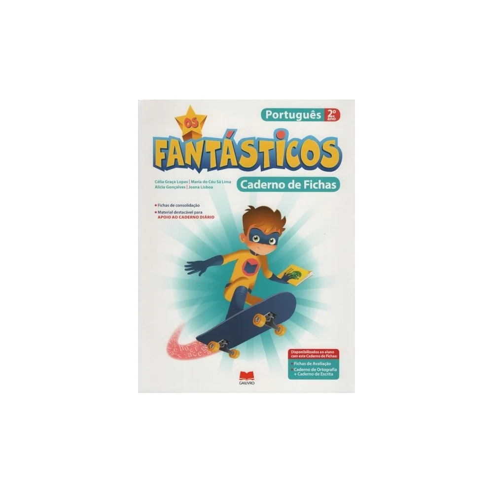 9789893201732 - Os Fantásticos! Português 2.º Ano - Caderno de Atividades