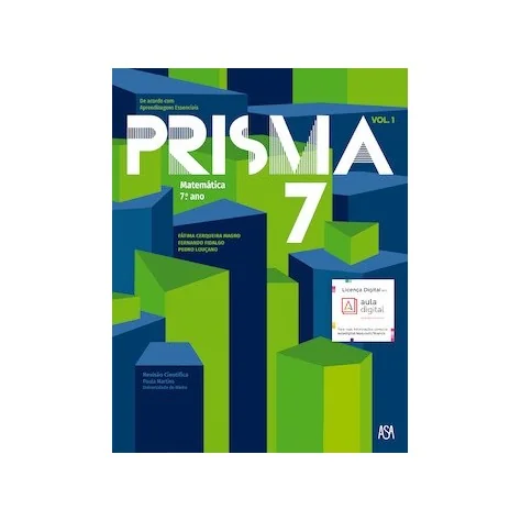 9789892349831 - Prisma 7 - Matemática 7.º ano - Manual do Aluno