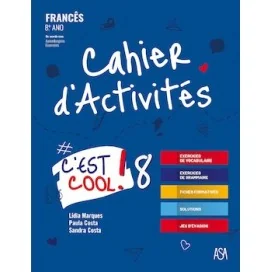 9789892352855 - C'est cool! 8 - Francês 8º ano - Caderno de Atividades