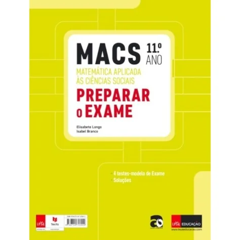 9789724753942 - MACS 11.º Ano - Caderno de Atividades