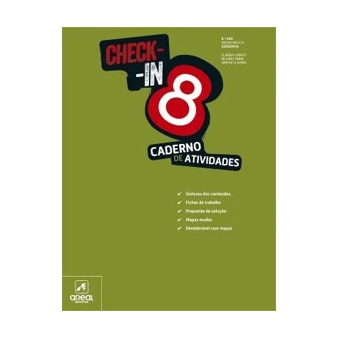 9789897678455 - Check-In 8 - Geografia - 8.º Ano - Caderno de Atividades