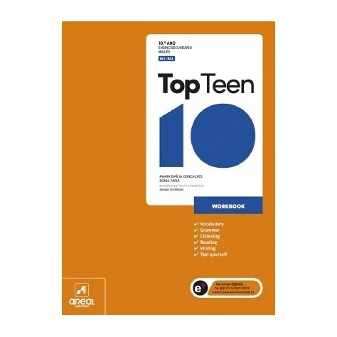 9789897675423 - Top Teen 10 - Inglês - 10.º Ano - Workbook - Caderno de Atividades