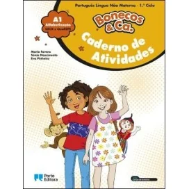 9789720110824 - Bonecos & Ca. - Nível A1 - PLNM - Alfabetização - 3.º Ano - Caderno de Atividades