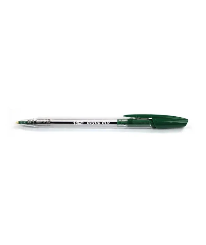 Esferográfica Retrátil BIC Cristal Clic Verde