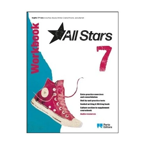 9789720316189 - All Stars - Inglês - 7.º Ano - Workbook - Caderno de Atividades