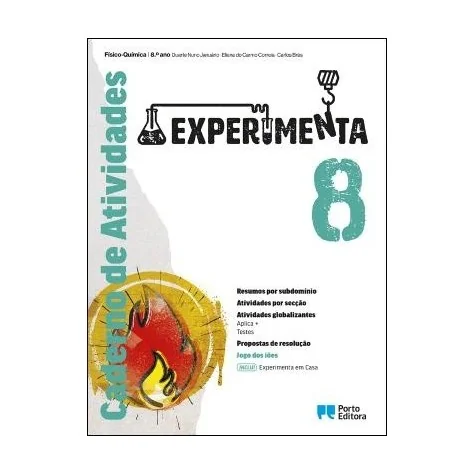 9789720328083 - Experimenta - Físico-Química - 8.º Ano - Caderno de Atividades