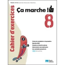 9789720318084 - Ça marche ! - Cahier d'exercices / Mon portfolio - Francês - 8.º Ano - Caderno de Atividades