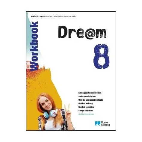 9789720316240 - Dre@m 8 - Workbook - Inglês - 8.º Ano - Caderno de Atividades