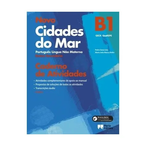 9789720402134 - Novo Cidades do Mar - Nível B1 - Ensino Secundário - Português Língua Não Materna - Caderno de Atividades