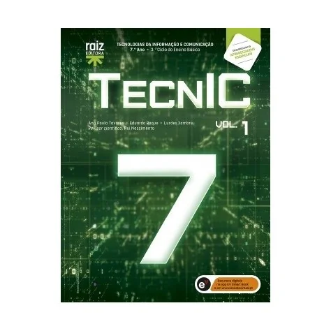 9789897444586 - TecnIC 7 - TIC - 7.º Ano - Manual do Aluno