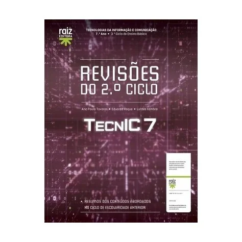 9789897444609 - TecnIC 7 - TIC - 7.º Ano - Caderno de Atividades