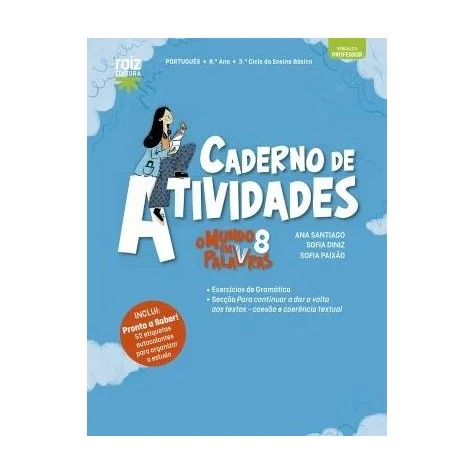 9789897444920 - O Mundo em Palavras 8 - Português - 8.º Ano - Caderno de Atividades