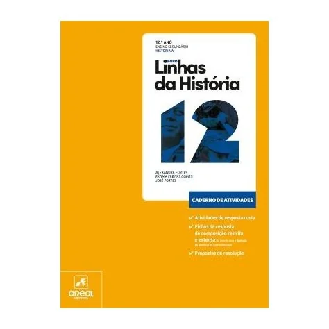 9789897679087 - Novo Linhas da História 12 - História A - 12.º Ano - Caderno de Atividades