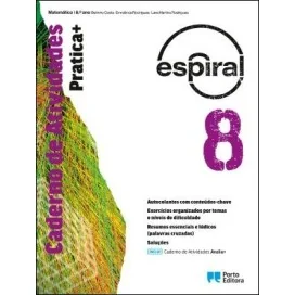 9789720327475 - Espiral - Matemática - 8.º Ano - Caderno de Atividades: Pratica+/Caderno de Atividades: Avalia+