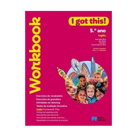 9789720202765 - I got this! - Inglês - 5.º Ano - Workbook/Homework Vibe - Caderno de Atividades