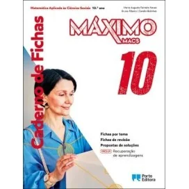 9789720429063 - Máximo - Matemática Aplicada às Ciências Sociais - 10.º ano - Caderno de Atividades/Recuperação de aprendizagens