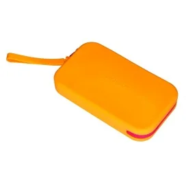 Estojo Antartik Tropical Dive Silicone Soft Retangular 190x120x25mm Laranja