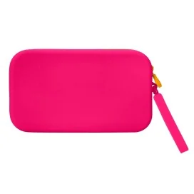 Estojo Antartik Tropical Dive Silicone Soft Retangular 190x120x25mm Rosa Fucsia