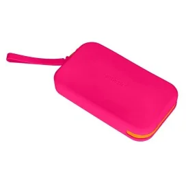 Estojo Antartik Tropical Dive Silicone Soft Retangular 190x120x25mm Rosa Fucsia