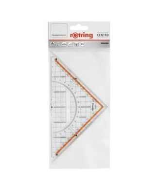 Esquadro Geométrico Rotring c/ Pega 23cms S0903950