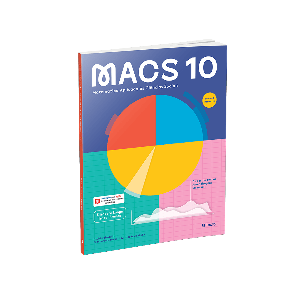 9789724758923 - MACS 10 - Matemática Aplicada às Ciências Sociais - Manual do Aluno