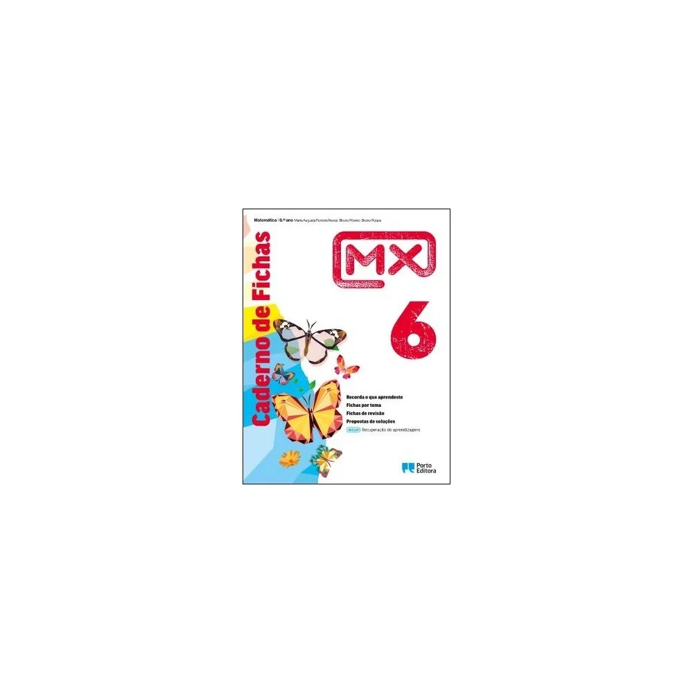 9789720206961 - MX 6 - Matemática - Caderno de Atividades/Recuperação de Aprendizagens
