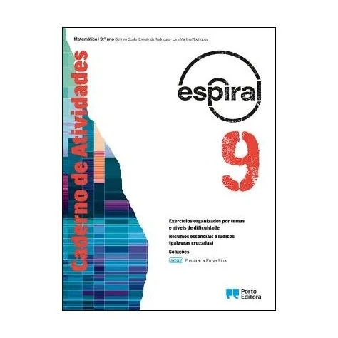 9789720327499 - Espiral 9 - Matemática - Caderno de Atividades/Preparar a Prova Final 9789720327499 - Espiral 9 - Matemática - Caderno de Atividades/Preparar a Prova Final