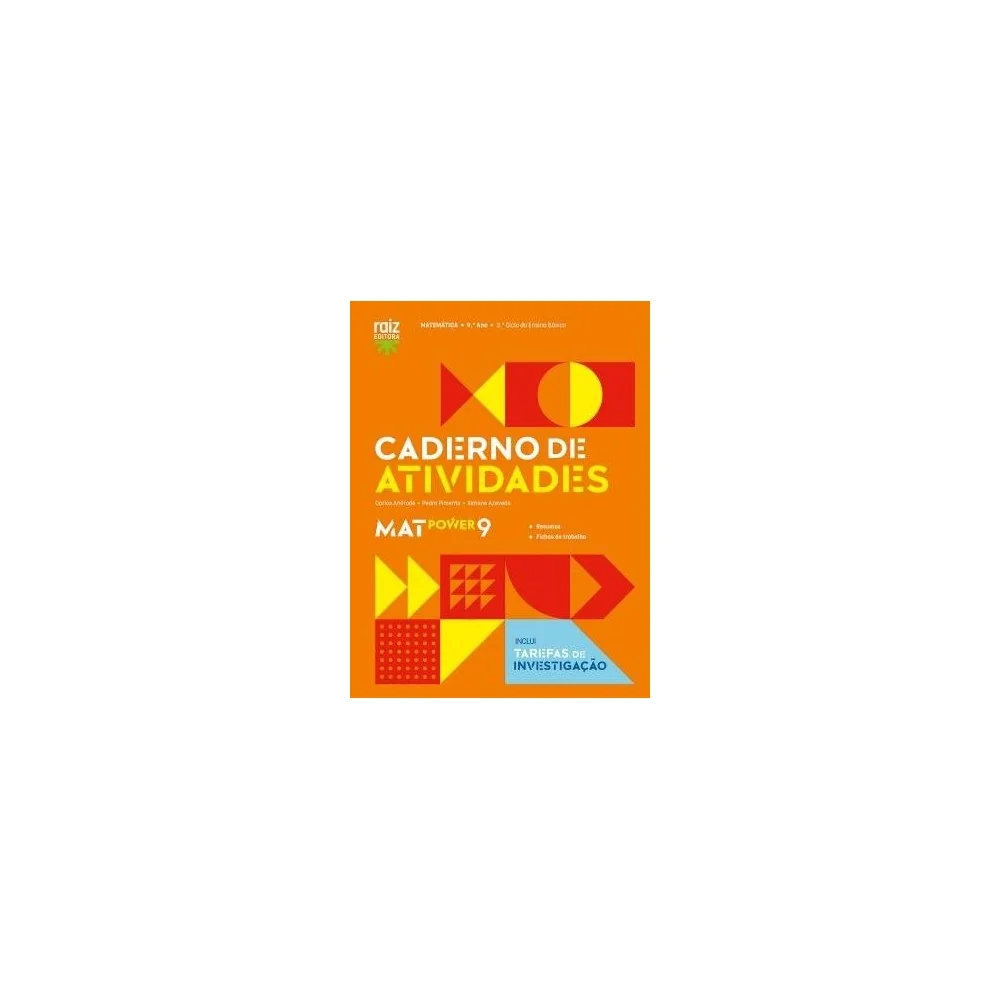 9789897445699 - MatPower 9 - Matemática - Caderno de Atividades / Tarefas de investigação