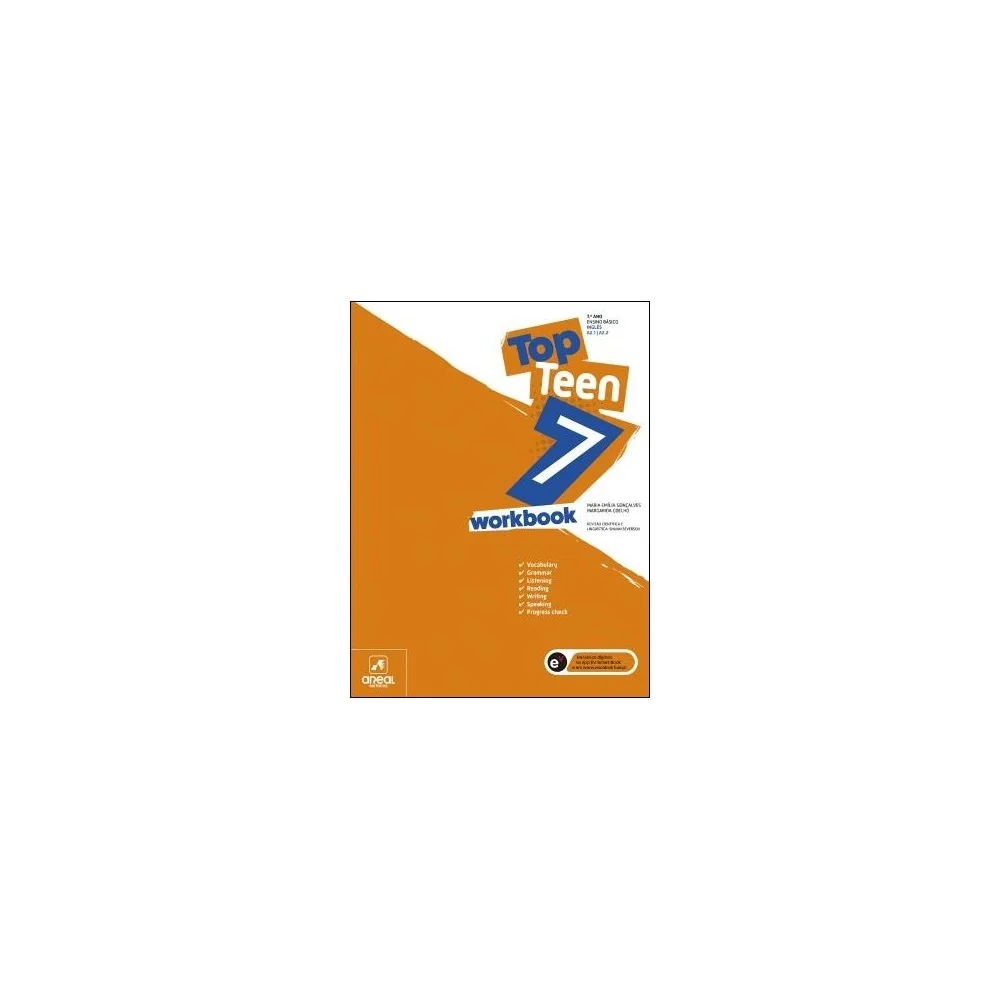 9789897675409 - Top Teen 7 - Inglês - Workbook/Caderno de Atividades