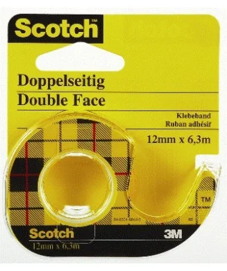 Fita Adesiva Dupla Face 6,3x12mm c/ Desenrolador Scotch 136D