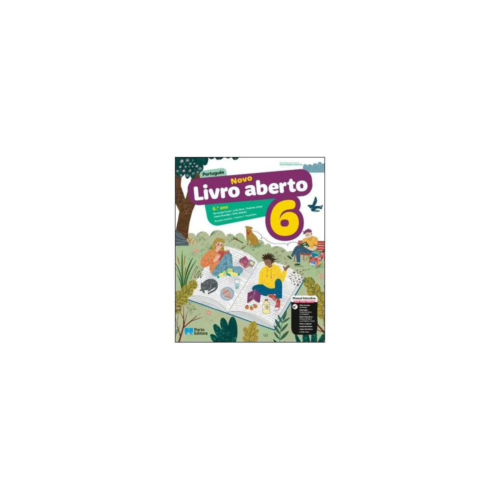 9789720200235 - Novo Livro aberto 6 - Português - Manual do Aluno
