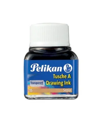 Frasco 10mls Tinta da China Pelikan 523 15 Sépia