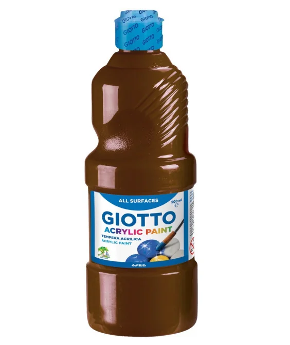 Frasco Guache Acrílico Giotto 500 ml 533728 Castanho