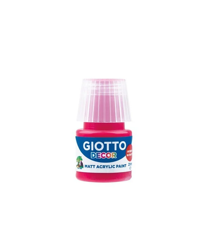 Frasco Guache Acrílico Giotto Decor 25 ml 538109 Vermelho Carmim